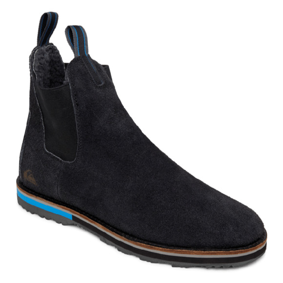 Quiksilver Men's Bogan Suede With Sherpa Lining Hi Top Slip-On Boots in Size 7 - Picture 1 of 2